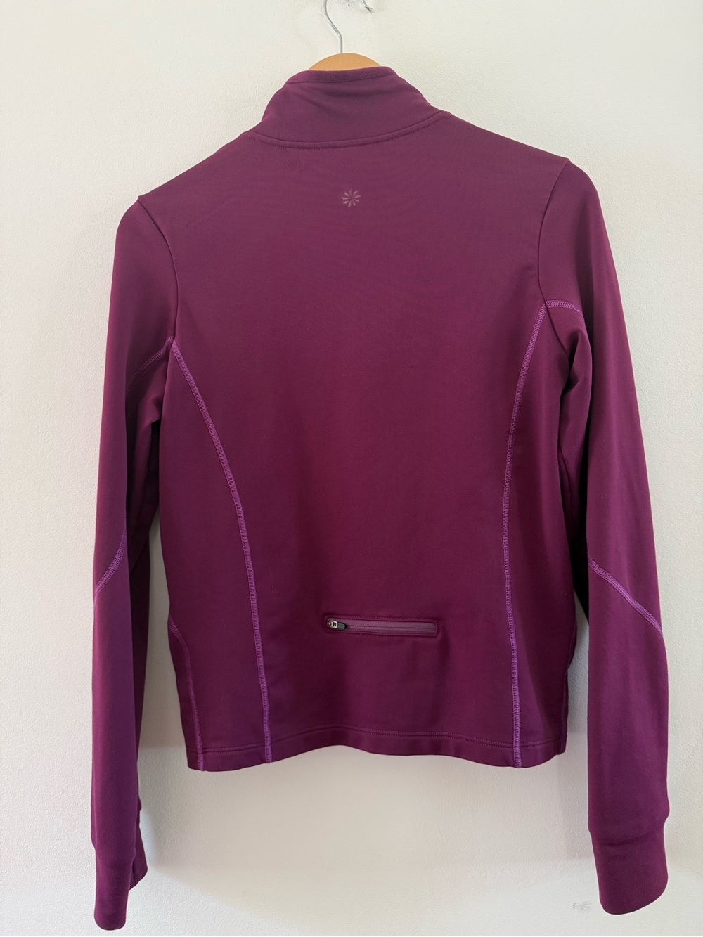 Athleta Full Zip Athletic Jacket Hoodie Running Workout Sporty Activewear Size M - Picture 9 of 13